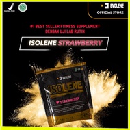 Evolene Isolene Strawberry SACHETAN Deficit kalor Workout Supplement - Whey protein isolate BPOM HAL