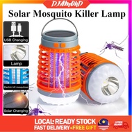 Diamond Portable Solar Mosquito Killer Lamp Mute Usb Changer Camping Led Lampu Nyamuk Killer Mudah A