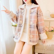 [HOT Shop] 600g Lamb Wool Jacket Women Autumn Winter Style Fleece Lining Thickened High-Quality Vers