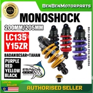 YAMAHA LC135 V1-V8 Y15 ZR Y15 V1 V2 MONO RACING （BIG BODY）MONOSHOCK 200MM 205MM 100% ORI ESPADA REAR