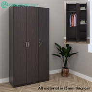 LOFT Design ESCOT Soft Closing 3 Door Wardrobe/ almari baju/ almari pakaian/ almari baju kayu/ almar