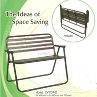 4 Feet 3V Lavo Foldable Powder Coated Bench Outdoor Chair Garden Bench Portable Chair