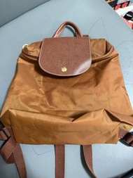 Longchamp 啡色尼龍摺疊背包