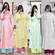 Dong Nhat silk ao dai set - traditional ao dai - innovative ao dai
