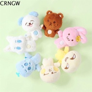 CRNGW Fluffty พวงกุญแจตุ๊กตาการ์ตูน จี้ห้อยคอ ตัวการ์ตูน เครื่องประดับแขวนตุ๊กตา ของขวัญสำหรับเด็ก ต