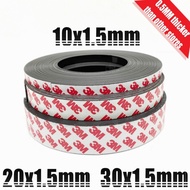 3M Magnetic Strip with Adhesive 1m/Roll Flexible Magnetic Rubber Strip Tape Ferrite Magnet