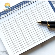 LARGLO Financial Record Book, Universal Line Pages Sturdy Cover Spiral Bound Notebook, Horizontal La