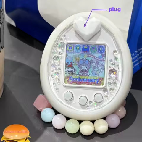 Tamagotchi Uni Electronic Pet Color Ps Silicone Heart Plug Hard Shell Dust Plug