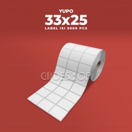 Yupo Sticker Label 33x25mm 33x25 Barcode Sticker 3 Line 33 x 25 mm contents 5000 Pcs