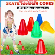 W.A. 10Pcs Training Cones Plastic Skate Marker Cones Football Soccer Practice