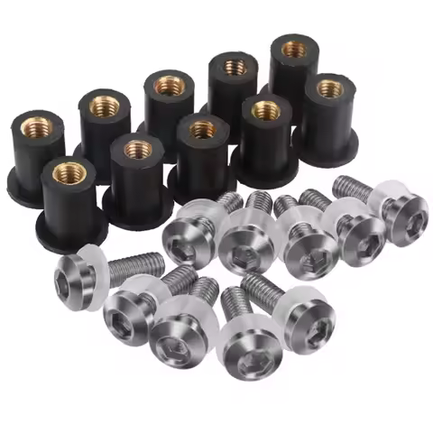 10PCS M5 5mm Windscreen Windshield Bolts Screw Kits For SUZUKI DR-Z GSXR 600 650 1000 1300 750 GSF 6