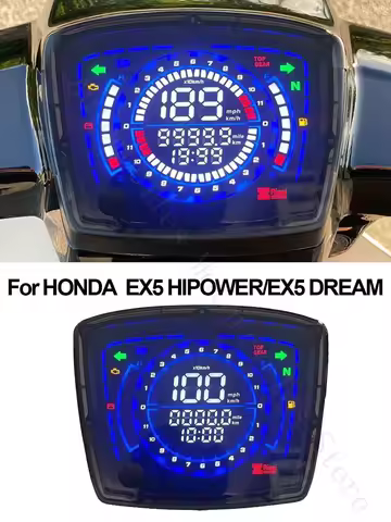 For HONDA EX5 HIPOWER/EX5 DREAM Speedometer LCD Digital Odometer Dashboard Speedometer Meter Tachome