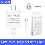 Original For Vivo S12 X70 Pro S10 T1 Y76S Charger US FlashCharge Power Wall Adapter USB Type C Cable