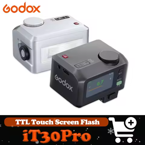 Godox iT30Pro 2.8" Touchscreen Pocket Flash TTL Auto-Exposure 2.4G Wireless on Camera Flash for Cano