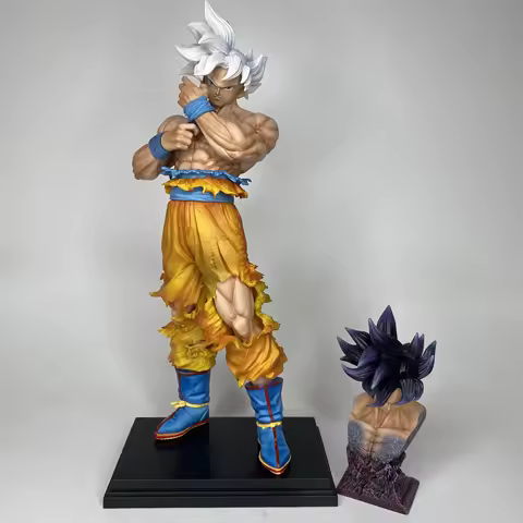 CK Studio Dragon Ball Super Saiyan Free Ultimate Wukong - Double Headed Convertible Anime Statue Han