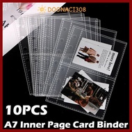 DOONACI308 Photocard Binder Sheets, Transparent PP Acid Free Multiple Pockets Sleeve, Inner Page Car
