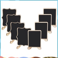 Mini Chalkboard Signs, 20 Pack Framed Small Chalkboard Labels with Easel Stand, Wooden Blackboard fo