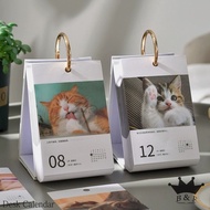 2024 Desk Calendar Cute Cat Calendar Unpacking Healing Travel Desk Calendar Classic Cute Pet Calendar