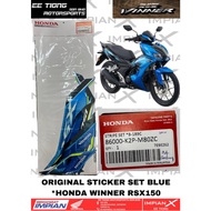 STICKER SET BLUE *86000-K2P-M80ZC FOR HONDA WINNER RSX150 ORIGINAL BSH HONDA SPAREPARTS LAST STOCK O