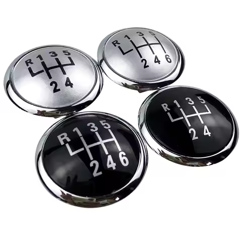 5/6 Speed Gear Shift Knob Cap Emblem Badge Cover For Volkswagen VW Polo 9N 9N2 GTI 2002 2003 2004 20
