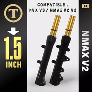 TOBAKI FRONT FORK SPORT NVX V3 SP / NMAX V1 V2 V3 ( LOWERED 1.5 INCHI / TURUN FOK RENDAH )