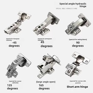 💦270Corner Wardrobe Hinge45 135 165Degree180Large Angle Short Arm Cabinet Door Special Hinge90Door H