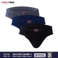 Men's Brief Underwear - HOLTBY "BASIC" HOBR-1 - CONTENTS 3 Brief Men Underwear