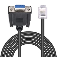 Poyiccot DB9 to RJ11 Serial Adapter Cable, RS232 DB9 Female to RJ11 RJ12 6P6C LAN Network Serial Con