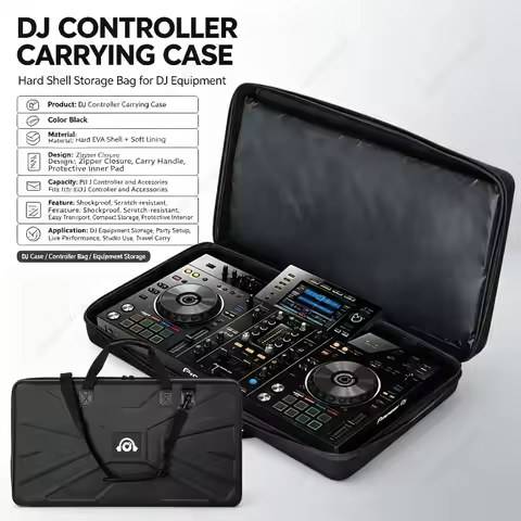 Special Hard Shell Equipment Case for DJ Controller, Protective Storage Bag Compatible with FLX4 RX3