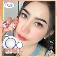 🎊🎊'บิ๊กอายลายฮิต 'สายตาปกติ คอนแทคเลนส์ ตาแบ๊ว หวานละมุน Roze รุ่น EDM Gray-Brown🎊🎊