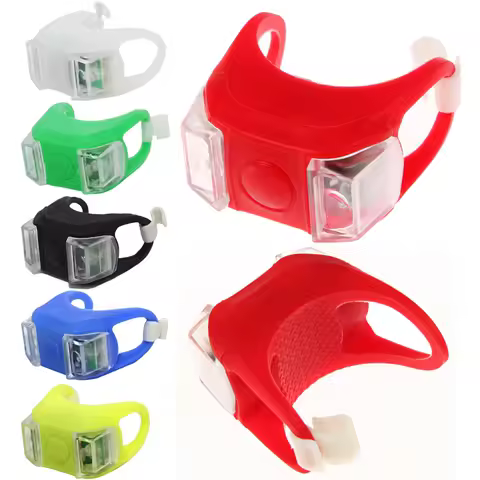 Mini Cycling Silicone Frog Light MTB LED Flash Light Bike Rear Light Outdoor Bicycle Night Safety Wa
