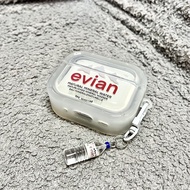 Thiết Kế Nước Khoáng Evian Vỏ Airpod Tương Thích Với Airpod 1/2/3 Pro 2 - Vỏ Bảo Vệ Tai Nghe Âm Than