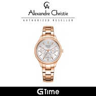 [Official Warranty] Alexandre Christie 2A42BFBRGSL Women's Silver Dial Stainless Steel Strap Watch