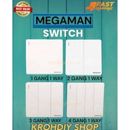 MEGAMAN SWITCHES/ WALL SWITCH MODERN (4399/4475/4476/4477/4478/4400)