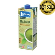 แลคตาซอย โกลด์ซีรีย์ ชาเขียวมัทฉะ นมถั่วเหลือง ยูเอชที ขนาด1000 มล Lactasoy Gold Series Matcha Green Tea UHT Soy Milk 1000 ml
