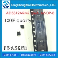 10pcs/lot New AD5312 AD5312ARMZ D6A MSOP-8 2.5 V to 5.5 V, 230uA, Dual Rail-to-Rail, Voltage Output 