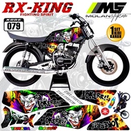 Decal Sticker Striping Variasi RX King 135 SKULL Racing Concept - Yamaha Rx King 135 2Tak - Rx Spesi
