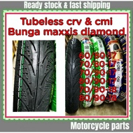 Tayar Tyre CRV Tubeless & tubetype 70/90-18 / 80/90-18 60/80-17 70/80-17 70/90-17 80/90-17 bunga max