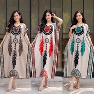 Daster 100 Get 3 pcs Daster Lowo Daster Exclusive Feather Motif Series Daster Viral Kekinian Daster 
