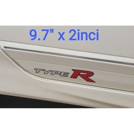 Civic Type R sticker.