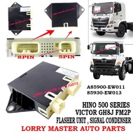 FLASHER UNIT SIGNAL CONDENSER HINO 500 VICTOR GH8J FM2P 8PIN + 5PIN 24V 85900-EW011/85930-EW013