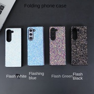 Bumper Casing for Samsung Galaxy Z Fold 5 Shiny Z Fold5 Back Phone Case