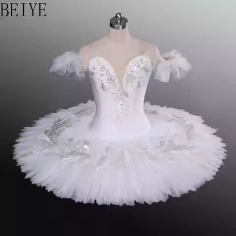 Girls' Tutu New Suspender Gauze Dress Children's Performance Clothes Cygnet Dance Dress Princess Sta
