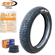 CST BFT Tyre 20X2.4 61-406 / 20X4.0 100-406 Suitable for fat bike and mountain off-road vehicles Ant