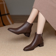 2026 Pointed Toe Chelsea Boots Women's Short Boots Flat Boots Women's Short Boots Time Boots
