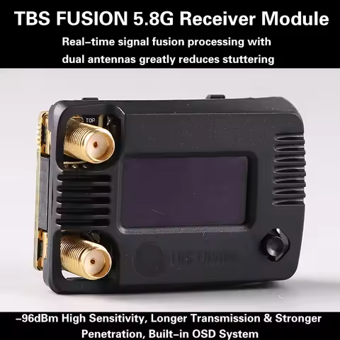 TBS FUSION 5.8G Dual Receiver Module FPV Combo with Red Bean Antenna