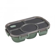 屯團百貨 - 綠色 創意五格密封便當盒 小碗飯盒 餐盒保溫盒餐盤密封分隔