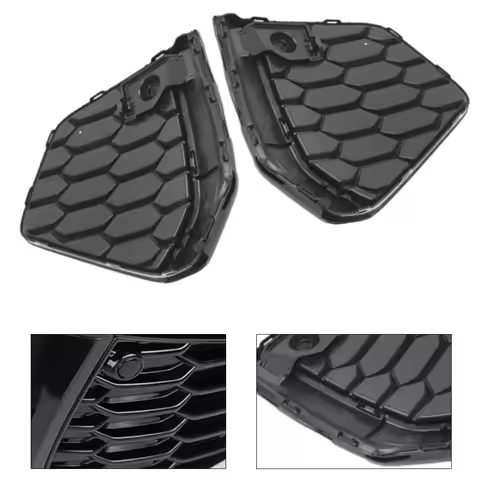 Car Front Bumper Fog Lamp Light Trim Grille Cover Frame for Audi A3/S3 Sedan 8Y S Line pre-facelift 