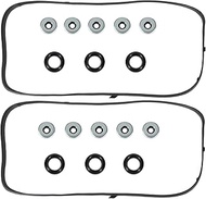 Wollvon Valve Cover Gasket Set VS50607R Compatible with Acura MDX RL TL 3.5L Compatible with Honda A