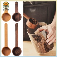 SUERHD Measuring Spoon Black  Gram Scoop Coffee Bean Scoop Wooden